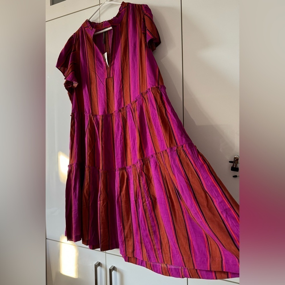 NWT Size SP - By Anthropologie Ruffle Sleeve Dress (NWT US$ 98)